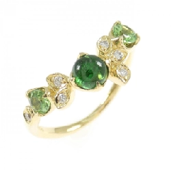 K18YG Nhẫn Đá Màu - Hàng hiệu Chính hãng