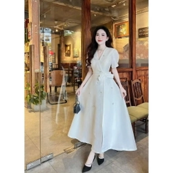 Đầm trắng dài dự tiệc 509620