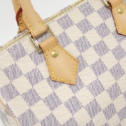 Túi xách Boston Louis Vuitton Damier Azur Speedy 25cm N41371 615315