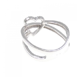 Nhẫn kim cương hình trái tim K18WG 0.11CT 671116