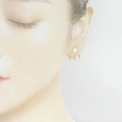 K18YG Heart Freshwater Pearl Earrings - Hàng hiệu Authentic 878478