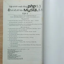 [Lập Trình] Bộ sách Lập trình WEB bằng PHP 5.3 & MySQL 5.1 (1 & 2) 1019999