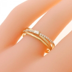 【Sản phẩm mới】Nhẫn kim cương K18YG 0.15CT 669596