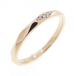 Nhẫn kim cương ba viên K18PG 0.01CT