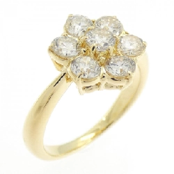 Nhẫn kim cương hoa K18YG 1.05CT