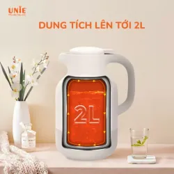 Phích giữ nhiệt UNIE UKW08 2L MÀU TRẮNG CHÍNH HÃNG MỚI 100% 593094