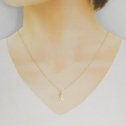 K18YG Chữ cái M Dây chuyền kim cương - Hàng hiệu Chính hãng 858653