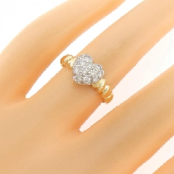 Nhẫn kim cương hình trái tim K18YG/PT900 0.30CT - Hàng hiệu Chính hãng 851192