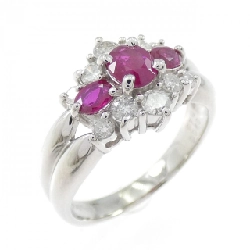 Nhẫn Ruby PT900 0.70CT - Hàng hiệu Chính hãng