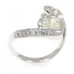 Nhẫn kim cương hình trái tim K18WG 1.092CT