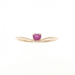 Nhẫn ruby K18PG hình trái tim 670509