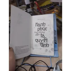 Sách: Hạnh phúc hay không do ta quyết định - TG: Watanabe Kazuko (B1) 931631