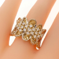 Nhẫn kim cương K18YG/K18WG 0.35CT - Hàng hiệu Chính hãng 853051