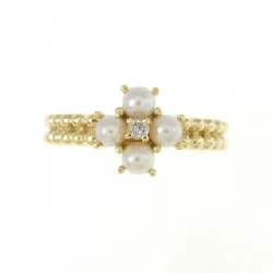 Nhẫn ngọc trai Akoya K18YG 671487