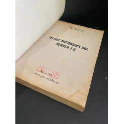 Tự học Microsoft SQL Server 7.0 trong 21 ngày mới 80% bẩn bìa, ố vàng 2001 Nguyễn Văn Hoàng HCM3004 GIÁO TRÌNH, CHUYÊN MÔN 919142