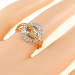 Nhẫn kim cương K18YG/PT900 671454