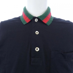 Áo polo Gucci có sọc web và cổ (có cổ) bằng cotton pique 701735 XJELJ - Hàng hiệu chính hãng 893845