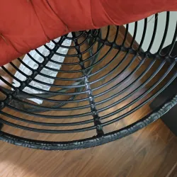 Ghế papasan 1m2 kèm gối decor nhà cửa khung mây nhựa chắc chắn 776859