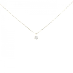 K18YG Solitaire Dây chuyền kim cương 0.05CT - Hàng hiệu Chính hãng