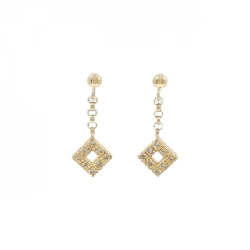 K18YG Bông tai kim cương 0.10CT - Hàng hiệu Chính hãng