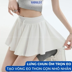 Chân váy dáng xoè Normalist phong cách tối giản, chất cotton thoáng mát da 315969