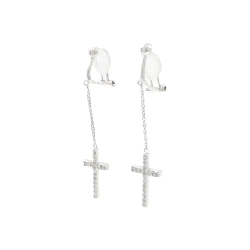 K18WG Nhẫn Bông Tai Kim Cương 0.40CT - Hàng hiệu Chính hãng 873496