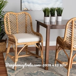 Ghế mây tự nhiên lưng tựa cao 501548