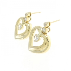 K18YG Bông tai kim cương hình trái tim - Hàng hiệu Chính hãng 871762