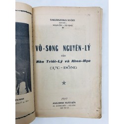 Vô song nguyên lý của nền triết lý và khoa học cực đông - Sakurazawa Nyoìti 127732