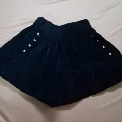 Quần giả váy vải nhung
