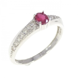 Nhẫn Ruby PT950 0.248CT