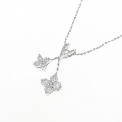 Dây chuyền kim cương hoa 750WG/K18WG 0.32CT - Hàng hiệu Authentic 859874