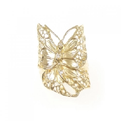 Nhẫn kim cương bướm K18YG 0.02CT - Hàng hiệu Authentic 855404