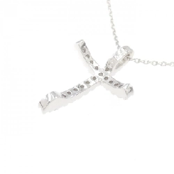 K18WG Dây chuyền kim cương chéo 0.21CT - Hàng hiệu Chính hãng 864582