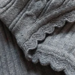 Áo len nữ tay dài màu xám MỚI 95% 1029467