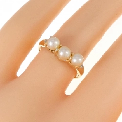 Nhẫn ngọc trai Akoya K18YG - Hàng hiệu Authentic 856020