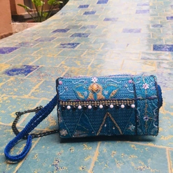 Túi xách handmade cườm hoa 547279