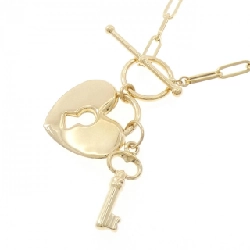 K18YG Mặt Dây Chuyền Hình Tim × Chìa Khóa - Hàng hiệu Chính Hãng 857234