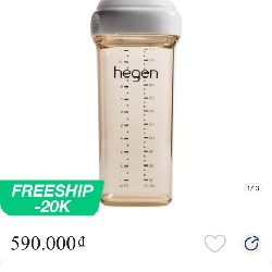Bình sữa hegen 300ml new 100% 12931