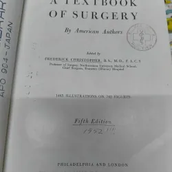 A Textbook Of Surgery - F. Christopher (5th Edition, 1950) 1019686