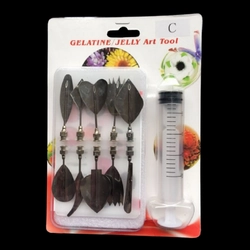 Bộ 10 dụng cụ làm thạch rau câu 3D - Bộ nhập khẩu - Tặng kèm xi lanh – Mã số 1000 335406
