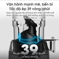 Máy ép chậm KALITE KSJ868 động cơ DC siêu khỏe ép kiệt bã 792875