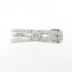 Nhẫn kim cương K18WG 0.30CT 671492