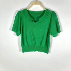 Áo Len Móc Hàn Form Croptop  316832