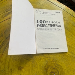 100 BÀI TOÁN PHƯƠNG TRÌNH HÀM- Thạc sĩ VÕ GIANG GIAI 544141
