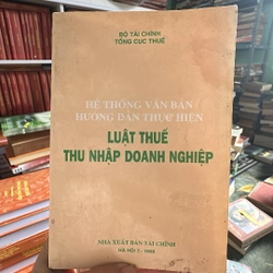 Luật thuế thu nhập doanh nghiee 