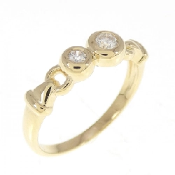 Nhẫn kim cương K18YG 0.14CT - Hàng hiệu Authentic