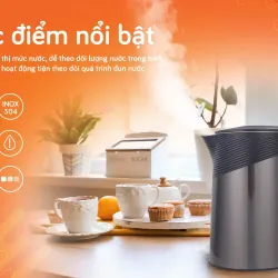 🔥 ẤM SIÊU TỐC UNIE UE-302 – ĐUN NHANH 5–7 PHÚT, AN TOÀN INOX 304 🔥 726285