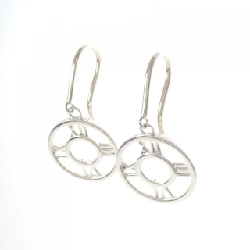 Bông tai Tiffany Atlas Open Medallion - Hàng hiệu Authentic 845093