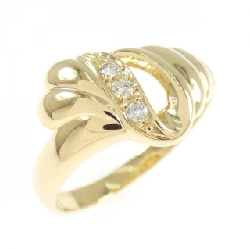 Nhẫn kim cương K18YG 0.06CT